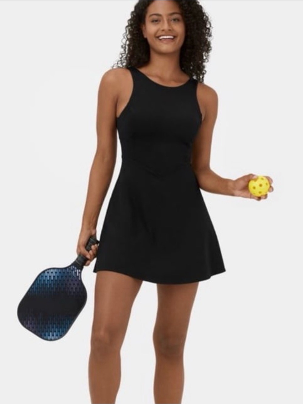 Halara Plush Corset Backless Mini Flare Pickleball Active Dress Small